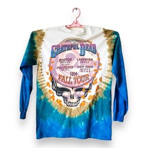 Grateful Dead Banjo Liquid Blue tee medium 1994 Fall Tour 2000 Reprint long M